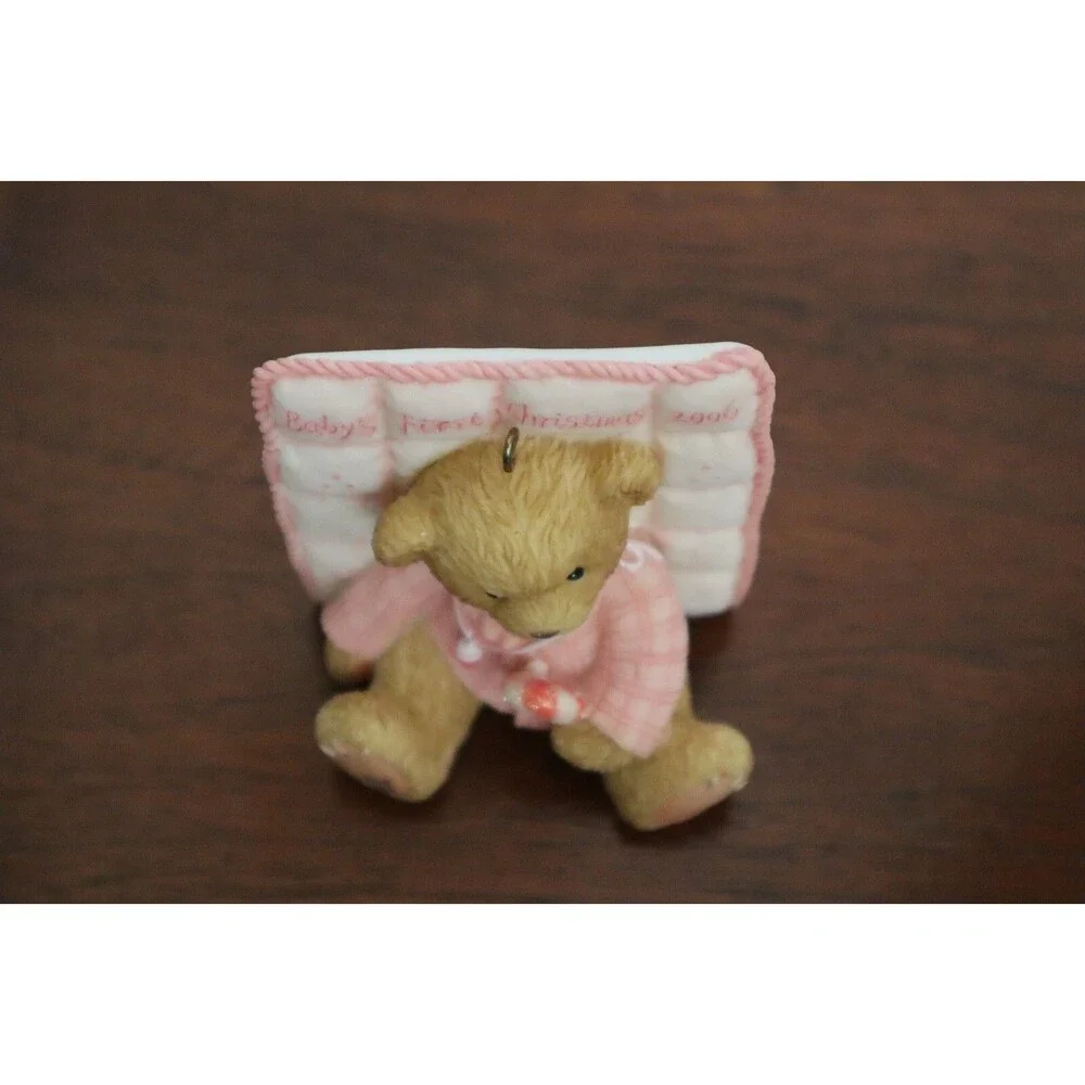 Cherished Teddies Christmas Wishes For A Sweet Little One Baby Girl Ornament